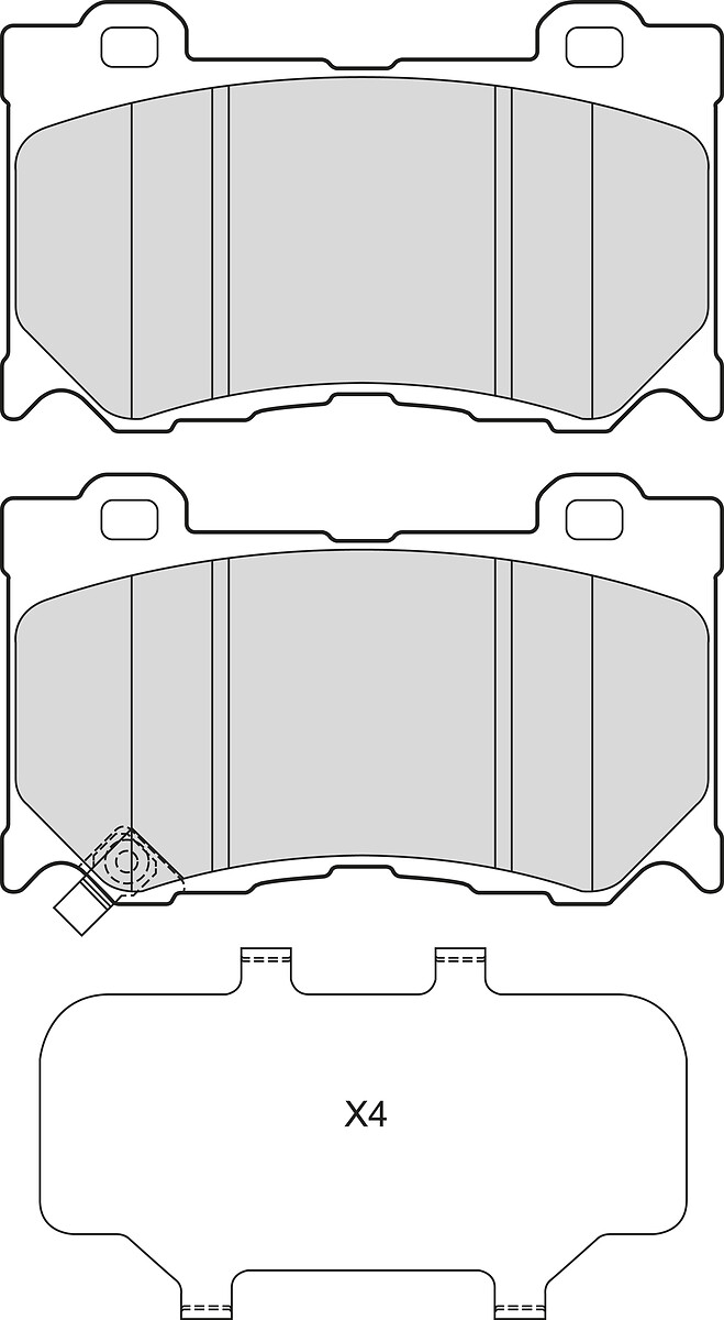 BRAKE PADS INFINITI FX II FR